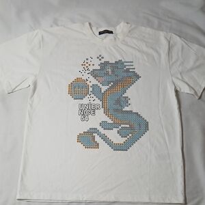 Louis Vuitton White Tee with Blue Dragon